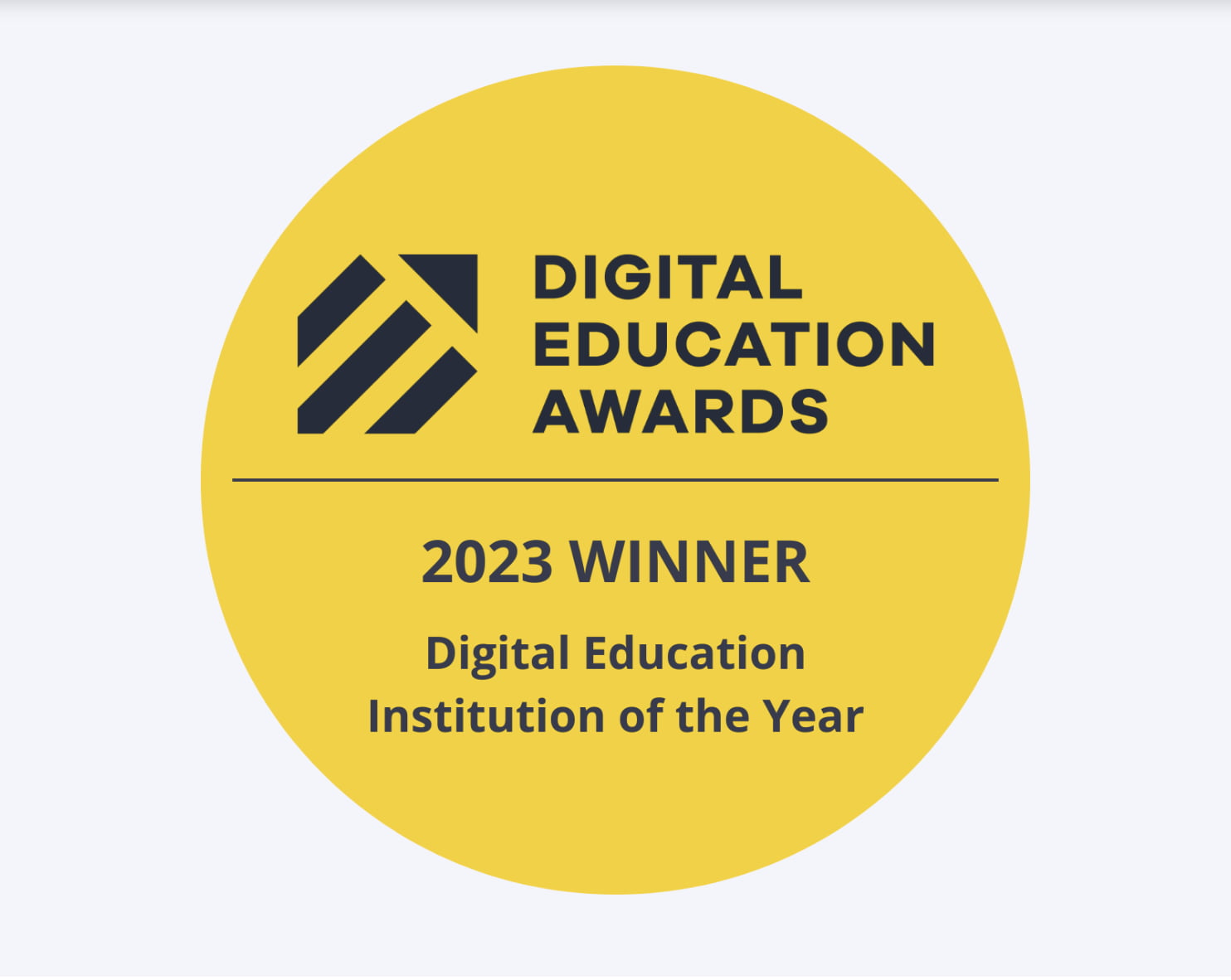 Digital Education Awards 2023 Winner logo